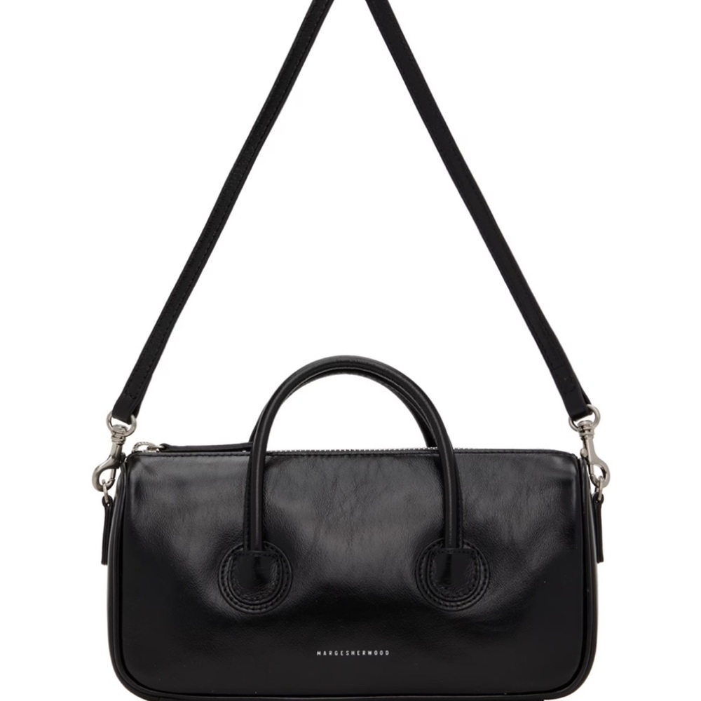 marge sherwood black zipper small bag